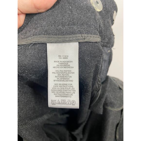 MICHAEL Michael Kors Heather Gray Straight Slacks Pockets Size 4 - Picture 6 of 8